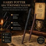 İki Yedi Konsept Fantastik Asa Tasarımlı Tükenmez Kalem Kapaklı Dekoratif Kalem Büyücü Temalı Hediyelik Harry Potter - 1 Adet - 01-Siyah