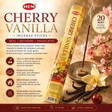 İki Yedi Konsept Hem Cherry Vanilla Tütsü Çubuğu 20 Adet Kiraz ve Vanilya Aromalı Çubuk Tütsü Aromatik Koku - Çok Renkli - Paket