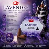 İki Yedi Konsept Hem Lavender 40 Adet Geri Akış Tütsü Konisi Lavanta Kokulu Backflow Tütsü Aromatik Koku Meditasyon - Çok Renkli - Paket