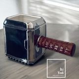 İki Yedi Konsept Thor'un Çekici Mjolnir Figürlü Kupa Bardak – Marvel Temalı Porselen Süper Kahraman Hediyelik - Gri - 1 Adet
