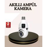 İki Yönlü Sesli Wifi Kamera – Ampul Tipi Ev Ofis Güvenlik Kamerası