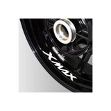 ikican Yamaha XMAX Beyaz Jant Sticker Etiket Modeli