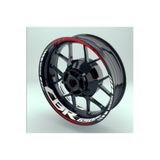 ikican yeni özel motosiklet Jant Şeridi Cbr650F Uyumlu Beyaz-Kırmızı Sağ-Sol/Ön-Arka