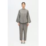 İKİKIZ Kadın Gri Slouchy Pantolon