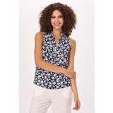 İKİLER Önü Düğmeli Kolsuz Polo Yaka Bluz 025-3009