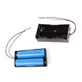 İkili 2 li 18650 Pil Yuvası Kablolu Tutucu 7.4V Pil Şarj Kutusu