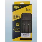 İkili 2Li 26650-18650-16340 3.7V Li-On Pil Şarj Aleti Kablolu 220V Fişli Kablolu