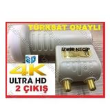 İkili-2li Ultra Full HD 3D 4K Çanak Uydu 2 Li Twin 2 Çıkışlı LNB