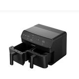 Ikili Airfryer Siyah, Pratik ve Sağlıklı Pişirme Cihazı - Ahşap