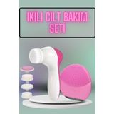 İkili Cilt Bakım Seti 5 Başlıklı Yüz Temizleme Ve Masaj Aleti Canlandırıcı Ve Onarıcı