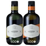 İKİLİ GURME SET 500 ml x2 AB Coğrafi İşaretli Milas Memecik Erken Hasat Soğuk Sıkım Zeytinyağı