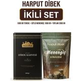 Ikili Set 1000 gr Teneke Kutu Dibek Kahvesi + 1000 gr Sütlü Toz Menengiç Kahvesi - 1 kg