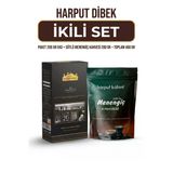 İkili Set 200 Gr Eko Paket Dibek Kahvesi + 200 Gr Sütlü Toz Menengiç Kahvesi