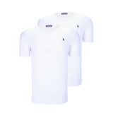 İKİLİ SET T8568 DEWBERRY V YAKA ERKEK T-SHIRT-KAR BEYAZ- KAR BEYAZ