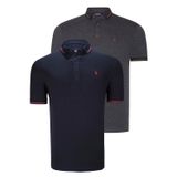 İKİLİ SET T8586 DEWBERRY ERKEK T-SHIRT-LACİVERT - ANTRASİT