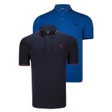 İKİLİ SET T8586 DEWBERRY ERKEK T-SHIRT-SAKS-LACİVERT