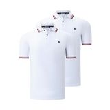 İKİLİ SET T8594 DEWBERRY ERKEK T-SHIRT-BEYAZ-BEYAZ