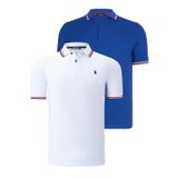 İKİLİ SET T8594 DEWBERRY ERKEK T-SHIRT-BEYAZ-SAKS