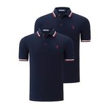 İKİLİ SET T8594 DEWBERRY ERKEK T-SHIRT-LACİVERT-LACİVERT