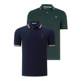 İKİLİ SET T8594 DEWBERRY ERKEK T-SHIRT-LACİVERT-NEFTİ