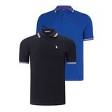 İKİLİ SET T8594 DEWBERRY ERKEK T-SHIRT-SİYAH-SAX
