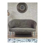 İkili Teddy Krom Kaplama Telli Ayak Çay Seti Koltuk İkili Berjer , Balkon, Salon, Ofis Kahverengi Renk 40,5 Boyut/Ebat