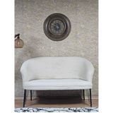 İkili Teddy Siyah Boyalı Telli Ayak Çay Seti Koltuk İkili Berjer , Balkon, Salon, Ofis Krem Renk 40,5 Boyut/Ebat
