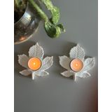 İkili Yaprak Model Tealight Mumluk