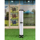 İkiz Aksesuar 3x3 Gazebo Iskelet Beyaz 2-4 Kişilik Tek Parça Kolay Kurulum Dayanıklı Çelik