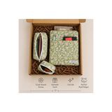 ikizelbutik 3'lü Kitap & Tablet Kılıfı Kalemlik Mini Cüzdan Seti | çiçekli kitap kılıfı ipad kılıfı| Elyaf Dolgulu Puf Puf | Hediye Seti