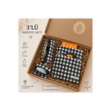 ikizelbutik 3'lü Kitap & Tablet Kılıfı Kalemlik Mini Cüzdan Seti | Su Geçirmez Kumaş | Elyaf Dolgulu Puf Puf | Hediye Seti