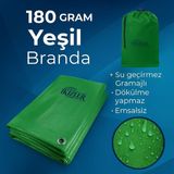 İkizler Branda Ebatlı Branda 180 Gram Pilsa Branda , Fındık Brandası - Farklı Ebat Seçenekleri - 2x4 - Yeşil