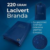 İkizler Branda Ebatlı Branda 220 Gram Pilsa Branda , Fındık Brandası - Farklı Ebat Seçenekleri - 2x6 - Mavi
