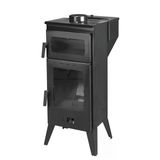 İKİZSOBA Geniş Camlı Pelet Şömine Sobası - 6 kW, Fırınlı, Ayarlanabilir Isı Teknolojisi