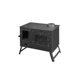İkizsoba Kamp Kuzine Sobası - Yüksek Verimli Fırın, Taşınabilir, Islenmeyen Cam Teknolojisi 6 Kw