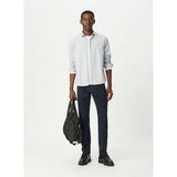 İkks Ikks Lacivert Erkek Regular Fit Çizgili Gömlek M212013 - 2XL