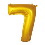 ikm balon Fırsat Ayı Balon 7 Rakam 76 Cm Gold Folyo Balon 34 Inc