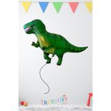 ikm balon T-rex Jurassic Dinazor Yeşil Renk Folyo Helyum Balon 41*104 Cm Dinazor Konsept Parti Süsleme