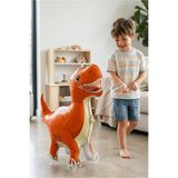 ikm balon Tekerlekli T Rex Dinozor Turuncu Folyo Balon Parti Süsü