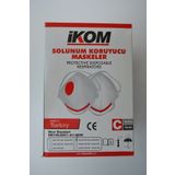 İkom N-95 Ffp2 Solunum Koruyucu Ventilli Maske 30 Adet