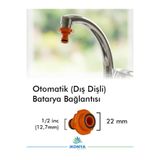 İkonya Sulama Sistemleri Otomatik Batarya Bağlantı Adaptörü Musluk Ek Parçası (ERKEK)