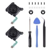 IKPEK PS Vita 2000 2001 için 2'li Joystick Değiştirme, PSV 2000 için Thumbstick Tutamakları ve Vidaları ile Analog 3D Thumb Stick
