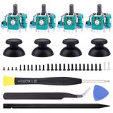 Ikpek PS5 DualSense Denetleyicisi için 4 adet Joystick + 4 adet 2K3 Ohm Potansiyometre Değiştirme, 3D Analog Sensör Tekerlek Başparmak Çubukları Joystick Rocker Modülü Trim Pot Direnç Değiştirme PS5