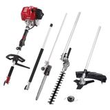 İkra 73046710 Benzinli Tırpan 1,3 hp Motor Gücü ile 4'ü Birarada Bahçe Seti 6,5 kg