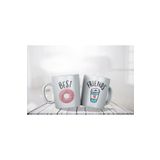 Ikra Medya - Coffe Donut - Best Friends Ikili Kupa Takımı- Makinede Yıkanabilir
