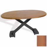 İks Masa Esb Oval (94X146 - Werzalit, Allzalit Yada Wermodin Tabla) - Koyu Ahşap
