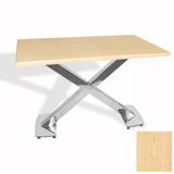 İks Masa Kromnikel (80X120 - Werzalit, Allzalit Yada Wermodin Tabla) - Akçaağaç