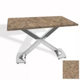 İks Masa Kromnikel (80X120 - Werzalit, Allzalit Yada Wermodin Tabla) - Edgy Wood