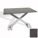 İks Masa Kromnikel (80X120 - Werzalit, Allzalit Yada Wermodin Tabla) - Grey Marble