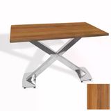 İks Masa Kromnikel (80X140 - Werzalit, Allzalit Yada Wermodin Tabla) - Real Teak